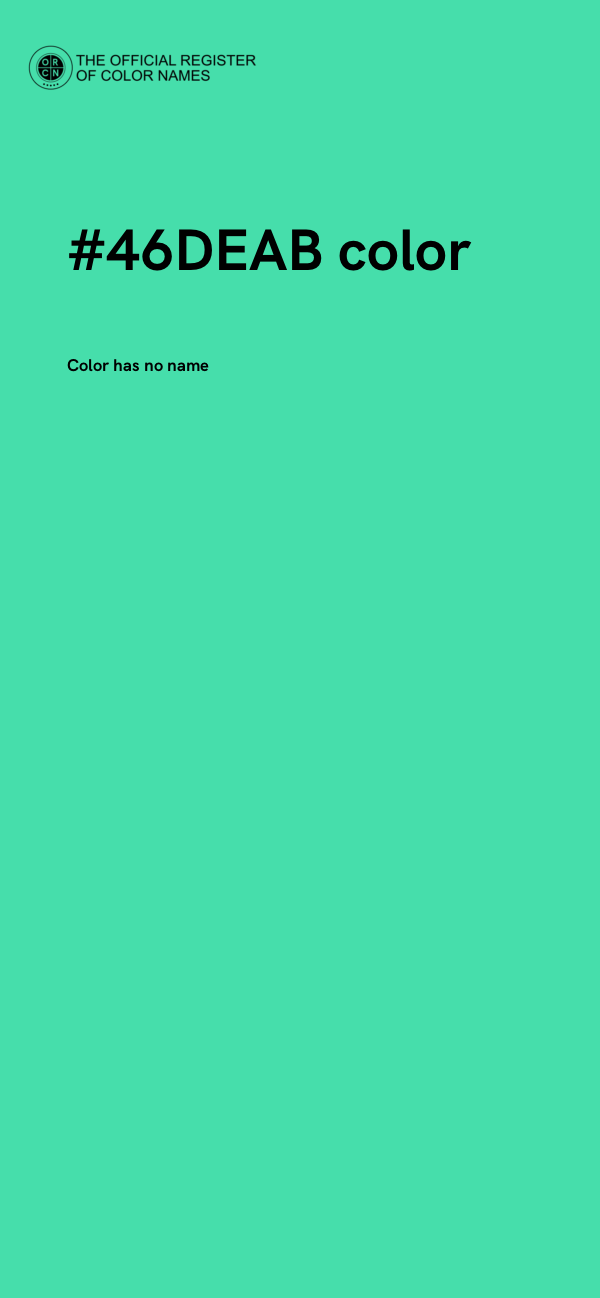 #46DEAB color image