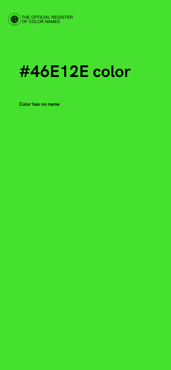 #46E12E color image