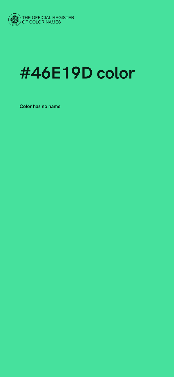#46E19D color image