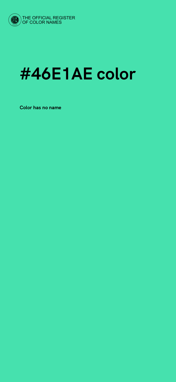 #46E1AE color image