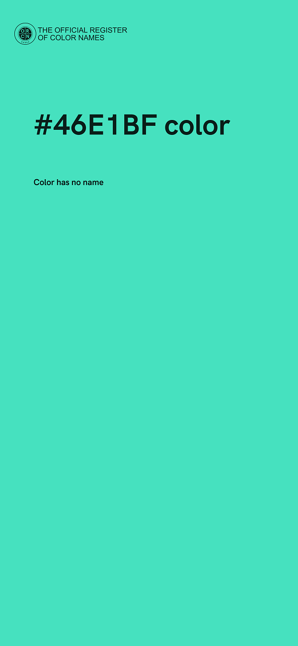 #46E1BF color image
