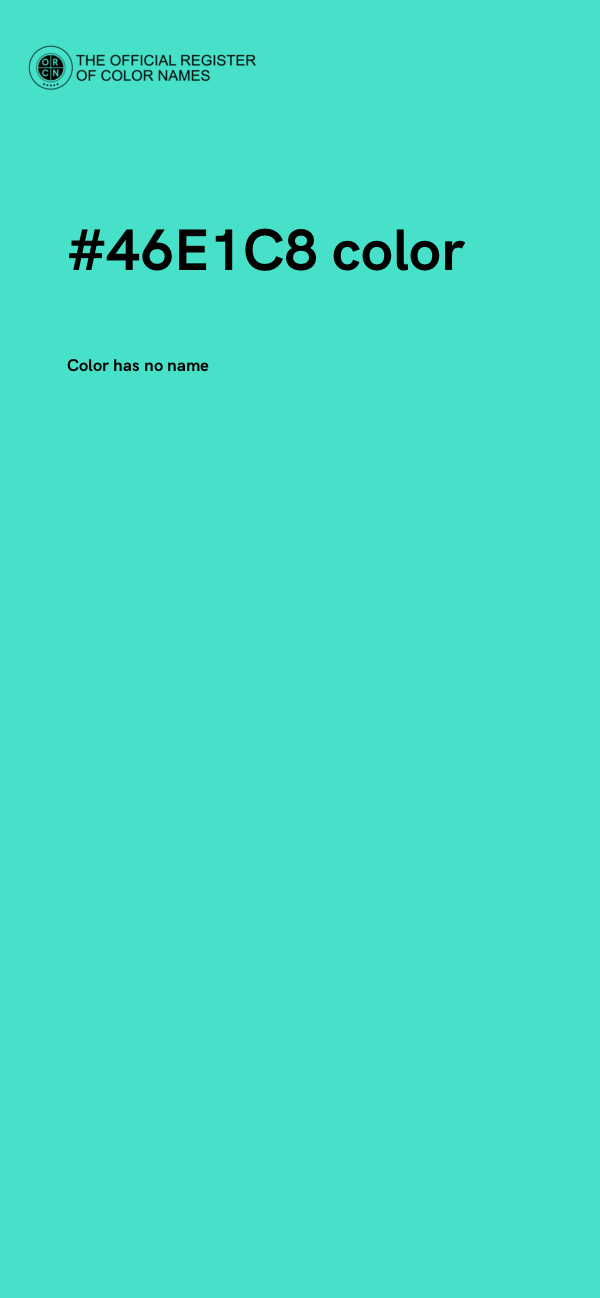 #46E1C8 color image