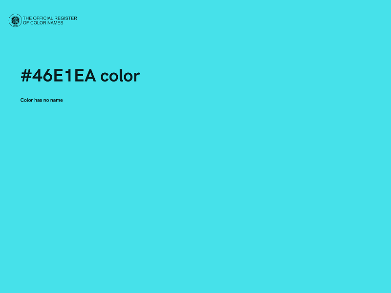 #46E1EA color image