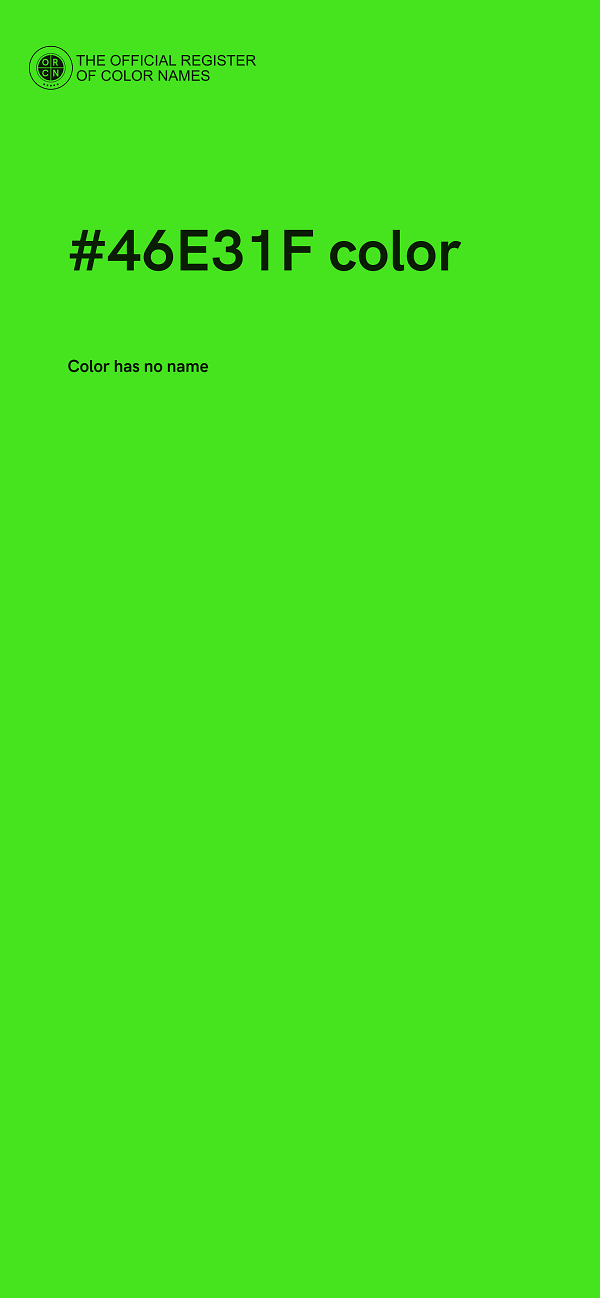 #46E31F color image