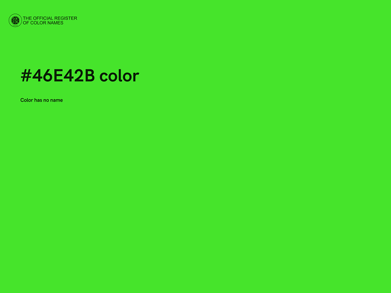 #46E42B color image