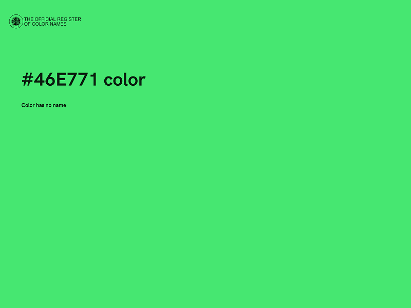#46E771 color image