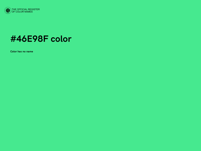 #46E98F color image