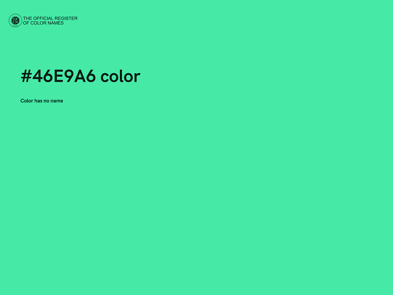 #46E9A6 color image