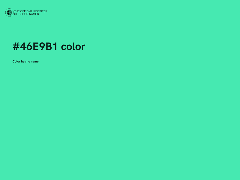 #46E9B1 color image