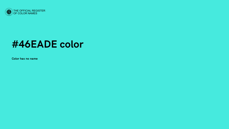 #46EADE color image