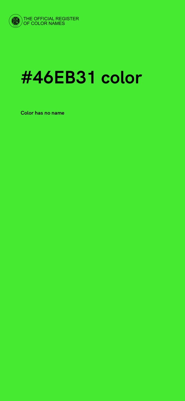 #46EB31 color image
