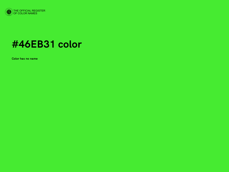#46EB31 color image