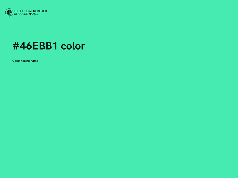 #46EBB1 color image