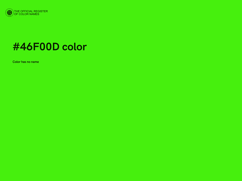 #46F00D color image