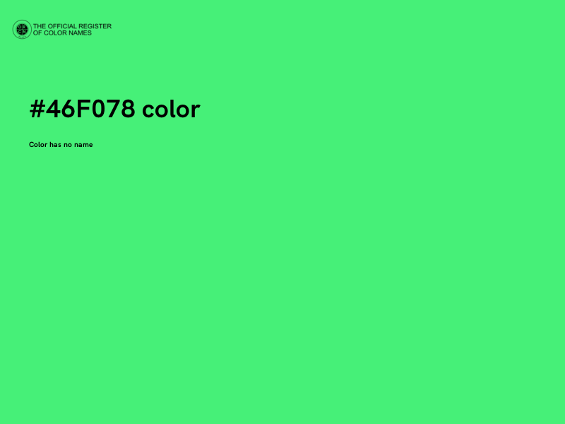 #46F078 color image
