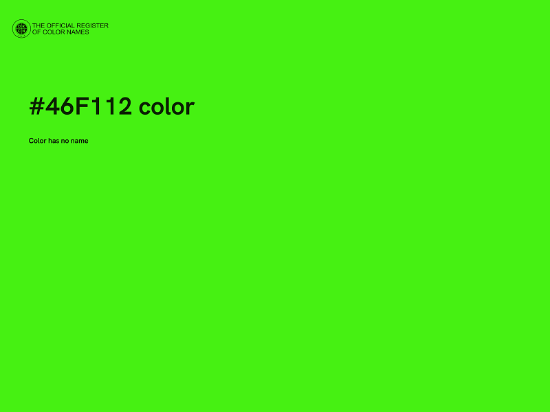 #46F112 color image