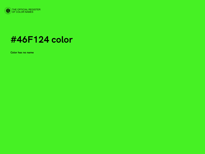 #46F124 color image