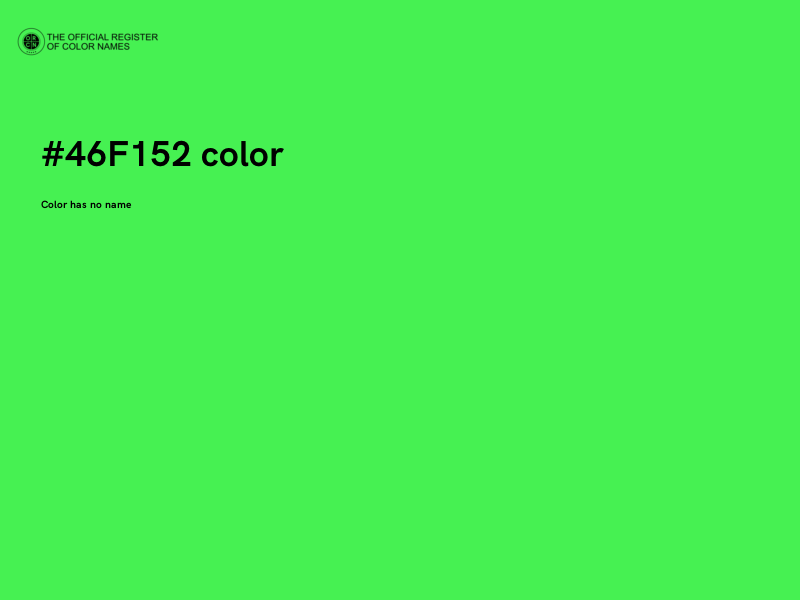 #46F152 color image