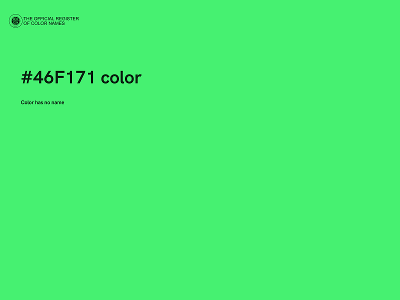 #46F171 color image