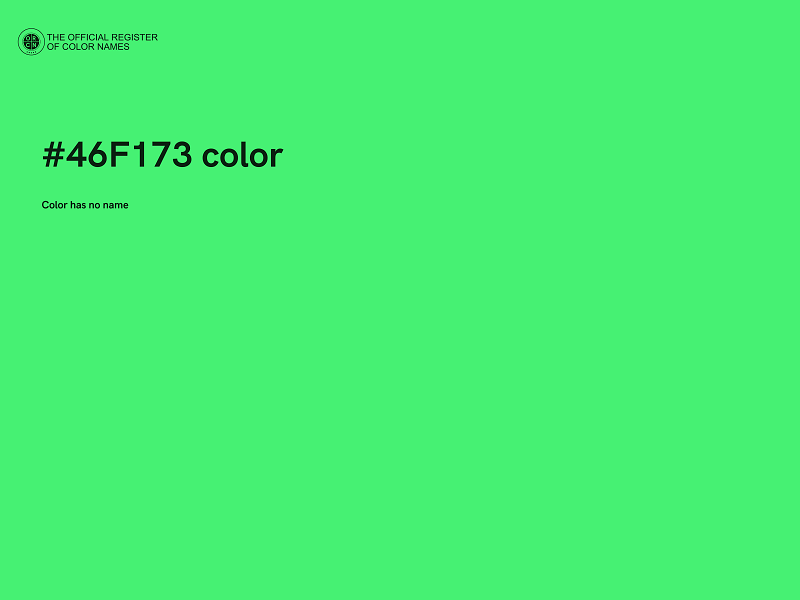#46F173 color image