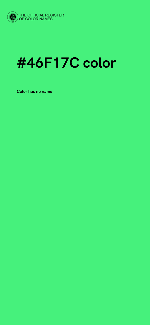 #46F17C color image