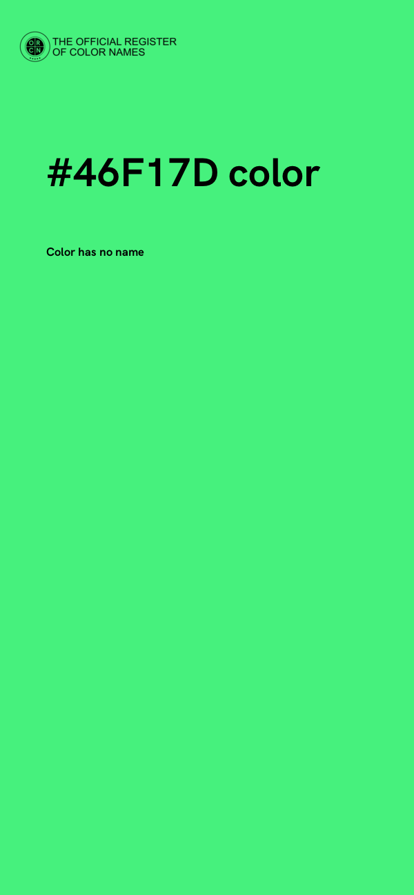#46F17D color image