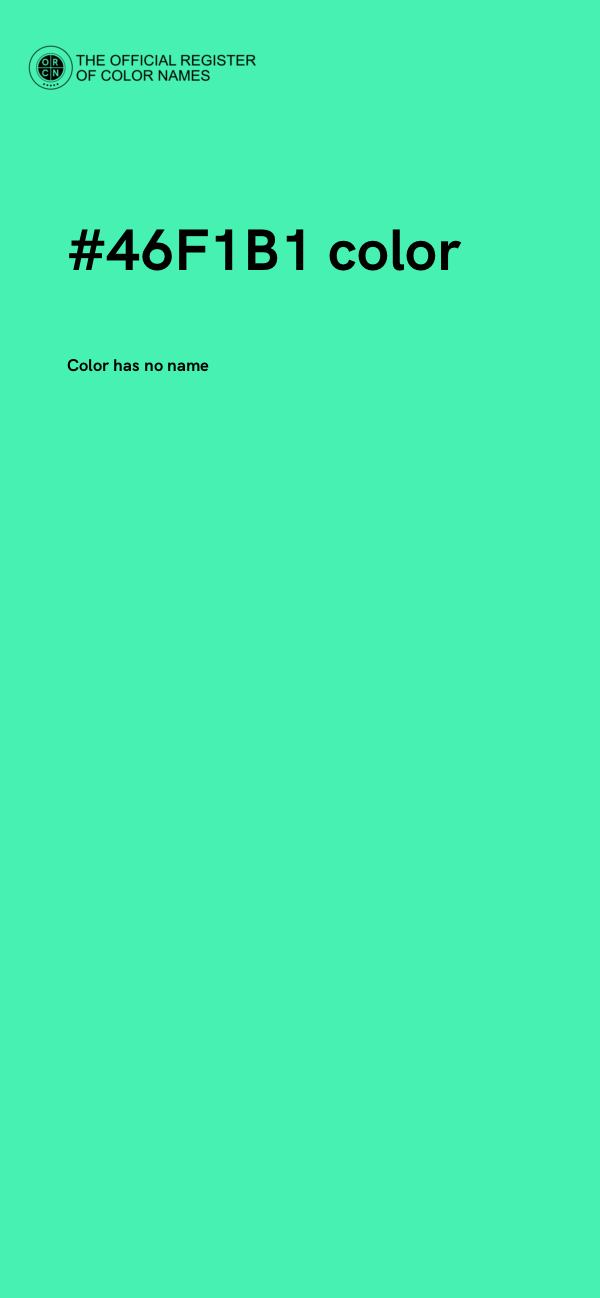 #46F1B1 color image