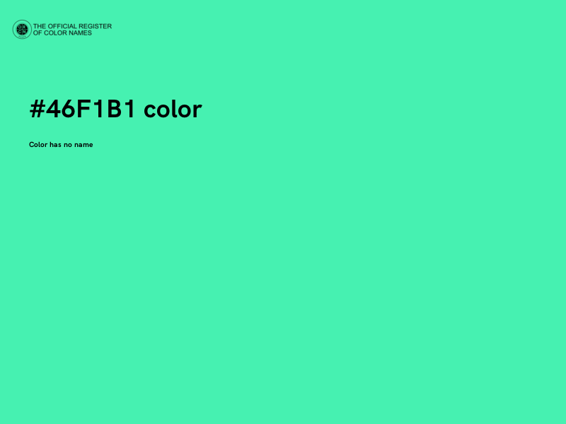 #46F1B1 color image
