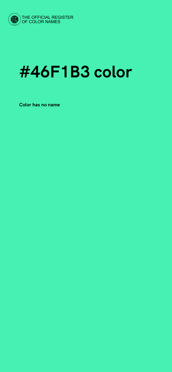 #46F1B3 color image