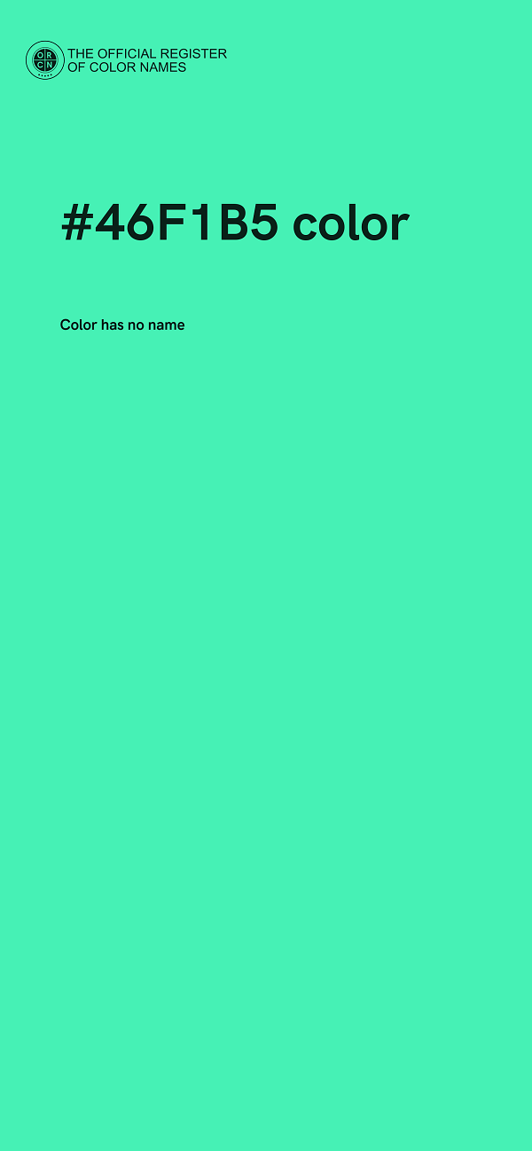 #46F1B5 color image
