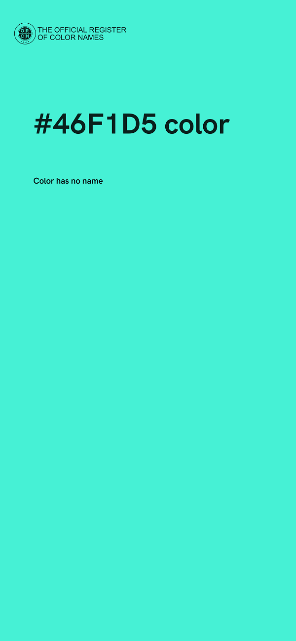 #46F1D5 color image