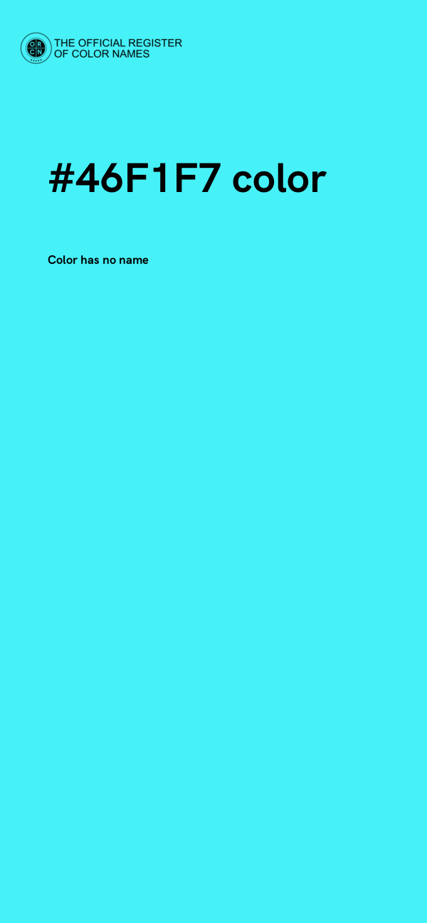 #46F1F7 color image