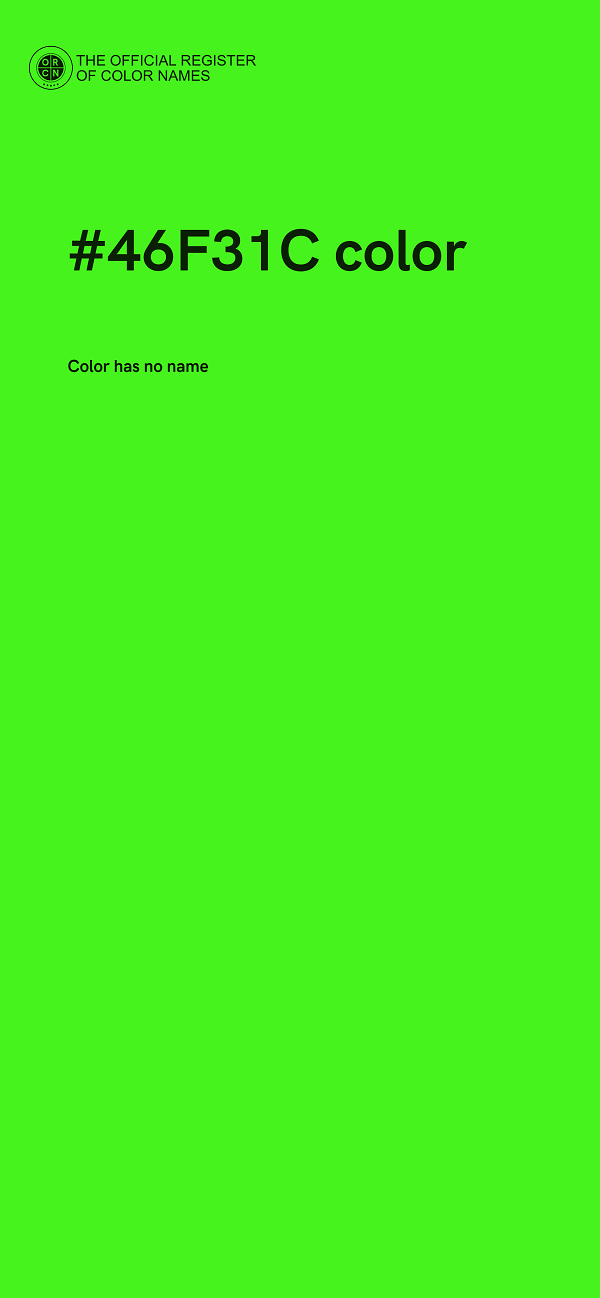 #46F31C color image