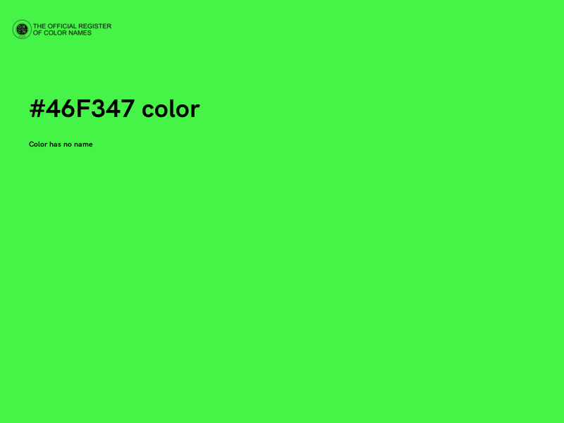 #46F347 color image