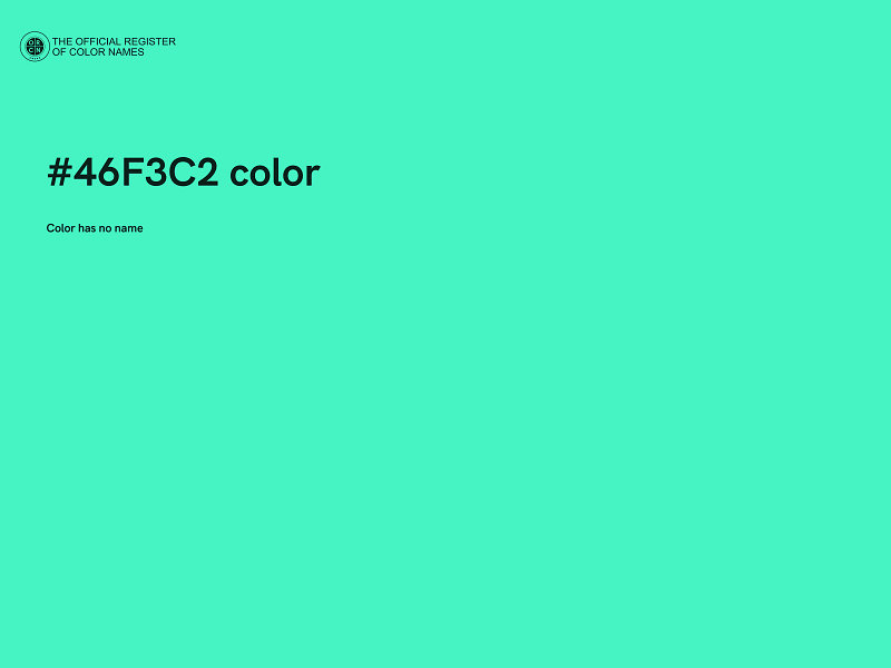 #46F3C2 color image