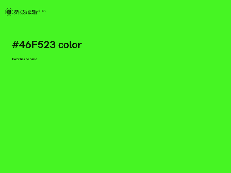 #46F523 color image