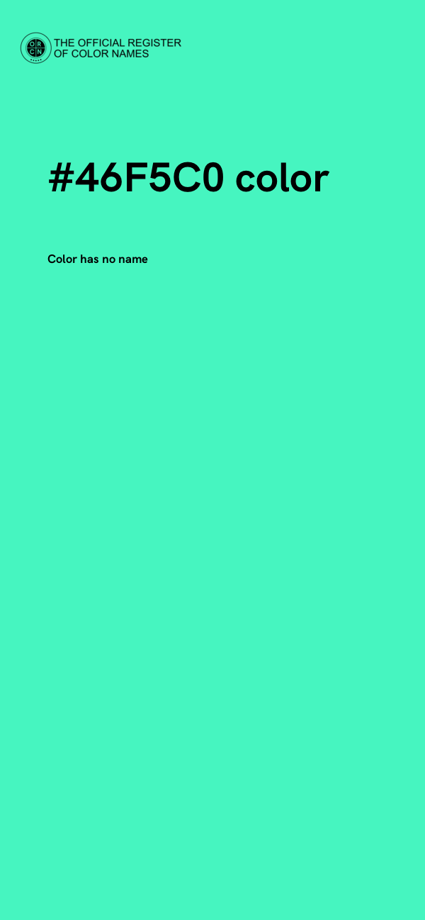 #46F5C0 color image