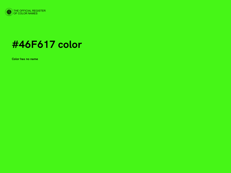 #46F617 color image
