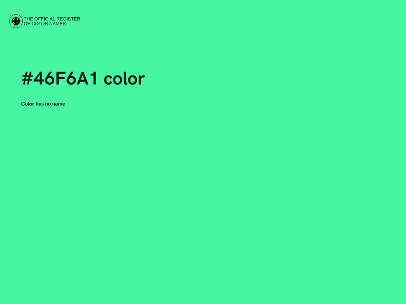 #46F6A1 color image