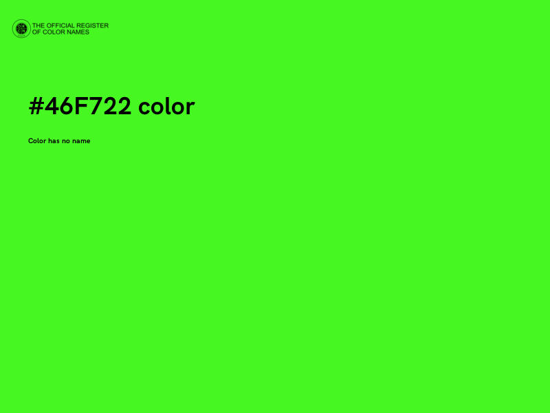#46F722 color image