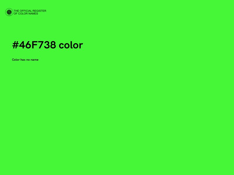 #46F738 color image