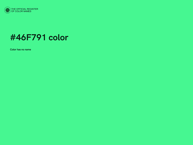 #46F791 color image