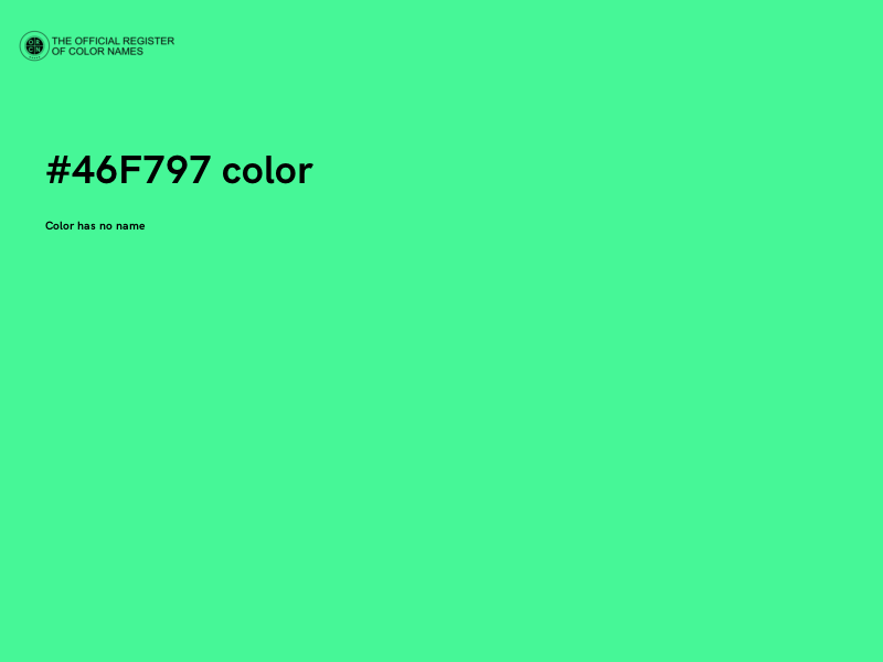 #46F797 color image