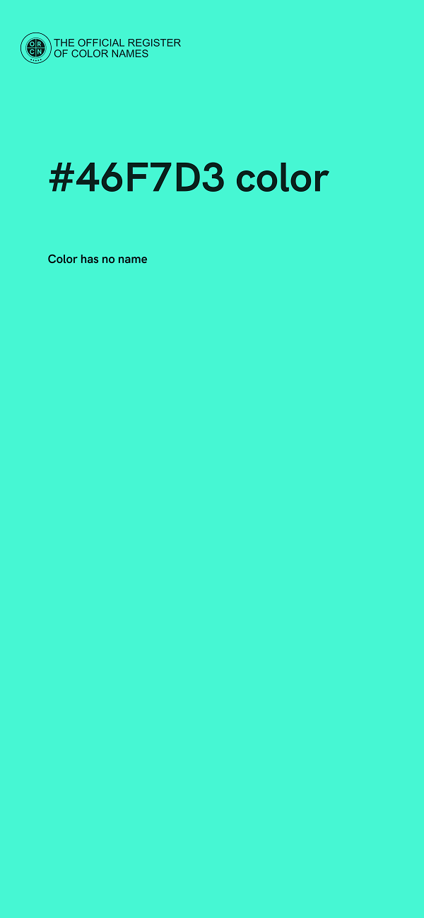 #46F7D3 color image