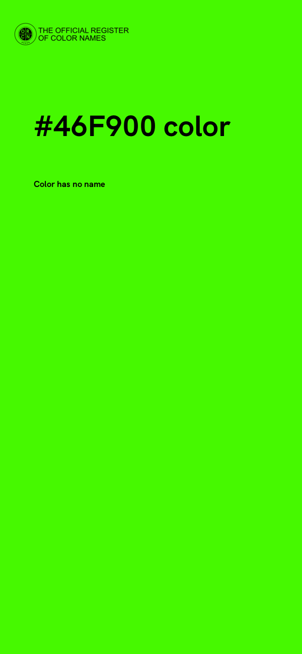 #46F900 color image