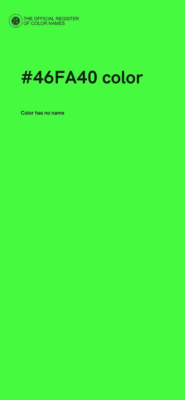 #46FA40 color image
