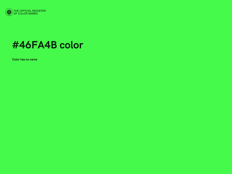 #46FA4B color image