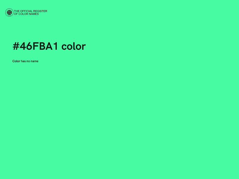 #46FBA1 color image