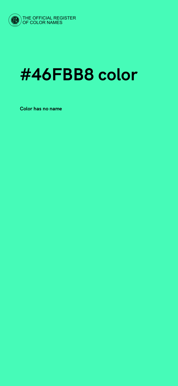 #46FBB8 color image