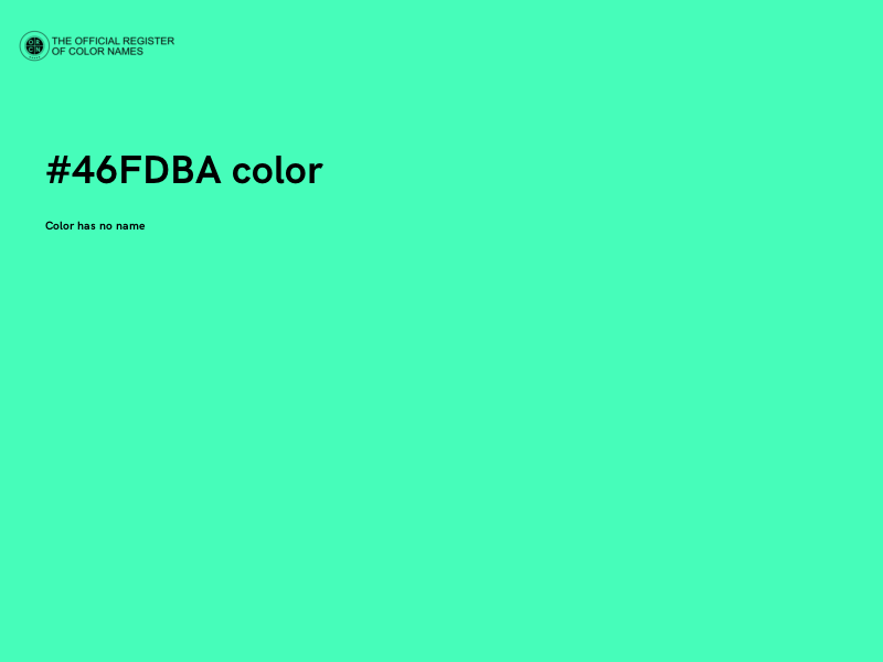 #46FDBA color image